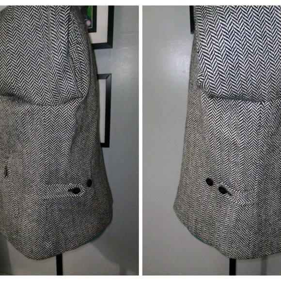 Lauren Ralph Lauren Wool Alpaca Herringbone Jacket Sz 14 - Picture 11 of 15